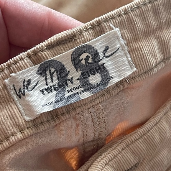 We the free tan corduroy flare raw hem pants - Picture 3 of 11